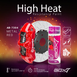 Hi-heat metal red - enamel red